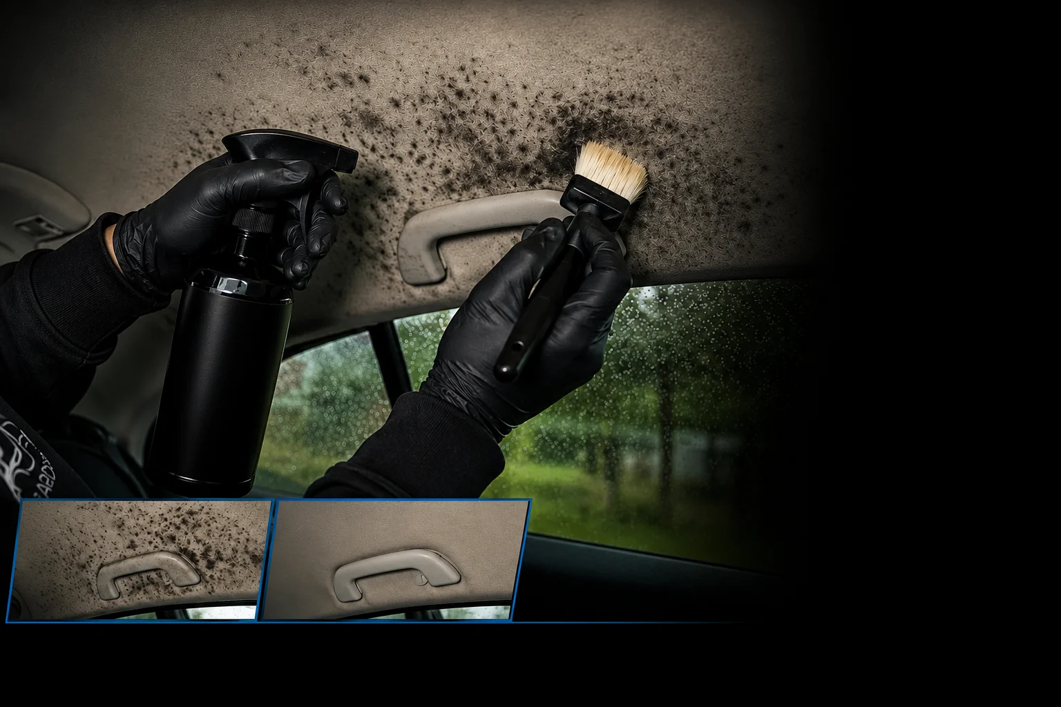Schimmelbehandeling auto interieur