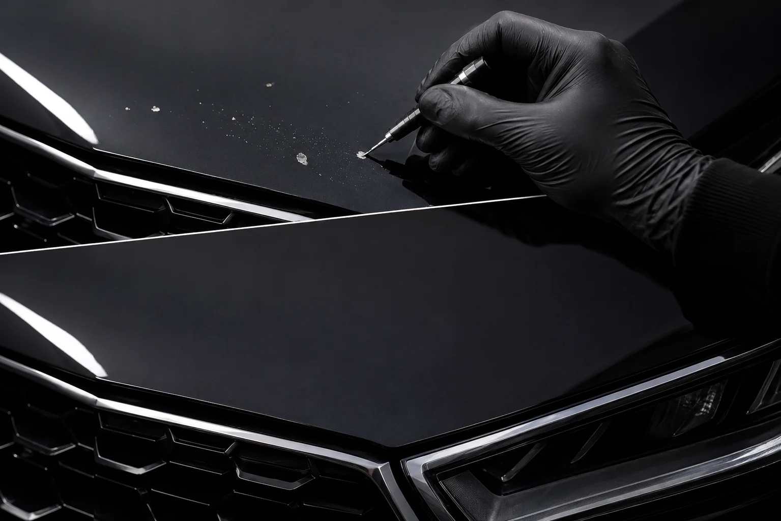 Steenslag reparatie auto